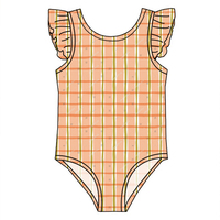 Nouveauté : Maillot de bain une pièce pour bébés filles avec jolies volants, vêtements de plage pour enfants