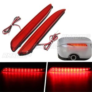 2 pièces, 24 LED, réflecteur de pare-chocs arrière, feu stop, feu de freinage, feu de positionnement, feu de direction pour Mazda 3 2010-2013 - Product Image 3