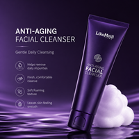 MEIZCOS Coffret de Soins Cutanés Inspiré de l'Autophagie, Violet, au Rétinol et Peptides, pour la Barrière Hydrique : Nettoyant Visage, Émulsion, Crème Contour des Yeux, Crème Visage