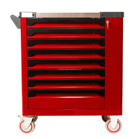 Carrito de Herramientas Resistente de 7 Cajones con Ruedas, Carro de Almacenamiento para Taller Mecánico con Cajones, Caja de Herramientas para Garaje