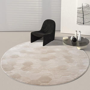 Thickened Round Carpet Living Room Bedroom <strong>Blanket</strong> Cloakroom High-end Study Swivel Chair Cushion Dirt-resistant High Density