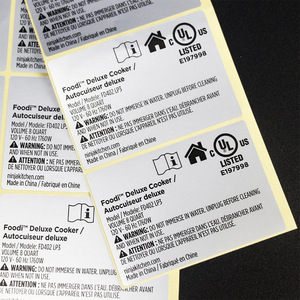 Etiquetas Adhesivas Personalizadas <span class=keywords><strong>para</strong></span> Electrodomésticos, Impresas en PVC Cepillado, Resistentes al Agua, Color Plateado Mate, <span class=keywords><strong>para</strong></span> Embalaje - Product Image 4