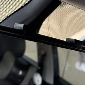 Espejo Retrovisor Adhesivo Gran Angular Curvo Largo Negro para Observación de Bebés Durante la Marcha Atrás del Vehículo, Ayuda para la Marcha Atrás del Automóvil - Product Image 4