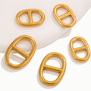 Yiwu aceon thép không gỉ dày vòng dây bình thường thương hiệu phong cách hình bầu dục trứng Nhật Bản từ hình dạng kết nối quyến rũ - Product Image 5