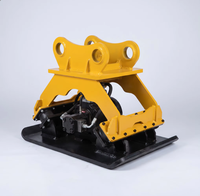 Compacteur vibrant hydraulique pour excavatrice, pour le compactage et le remblaiement de fossés, compatible avec les excavatrices de 6 à 28 tonnes, accessoire de construction