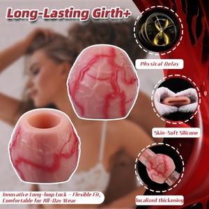 CITYFUN Anillo para Pene de Silicona Grueso con Nudo, Funda para Pene, Retrasa la Eyaculación, Estimulación, Mejora, Juguete Sexual, Anillo para Pene para Hombres - Product Image 4
