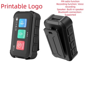 Reproductor MP3 Delgado Directo de Fábrica con Pantalla Táctil y Clip, BT 5.0, Radio FM, Grabadora de Voz, Compatible con Tarjeta TF de 128 GB, Reproductor de Música Portátil - Product Image 1