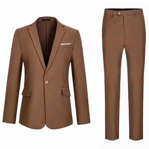 Erkek <span class=keywords><strong>2</strong></span> parça Suit tek düğme Slim Fit resmi düğün balo smokin takım elbise Blazer pantolon ile papyon Set - Product Image 4