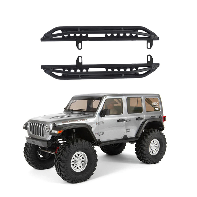 2Pcs Metal Pedal Side Step Board Rock Sliders for 1/10 RC Crawler Car Axial SCX10 III AXI03007 Wrangler JK JLU Upgrade Parts