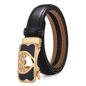 LQbelt New Fashion Women Automatic Buckles Belt Leather Belts for Woman Ratchet Belts Factory Wholesale - Product Image 6