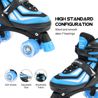 Patins à roulettes quad à taille réglable et à roulettes doubles, très populaires, en vente