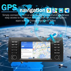 Radio para Auto Android de 7 Pulgadas para BMW E39 E53 (1995-2003), con CarPlay Inalámbrico y Android Auto, Navegación GPS BT, Unidad Principal Multimedia - Product Image 5