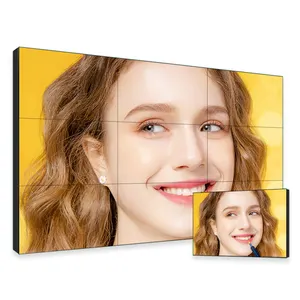 Schermo di giunzione a matrice di pannelli per video wall Lcd HD per interni video wall senza soluzione di continuità da 3.5mm per display pubblicitario