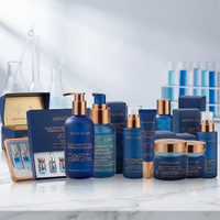 Kit de Soins Cutanés au Peptide de Cuivre Bleu GHK-Cu Fermenté – Sérum, Crème et Nettoyant au Céramide et Peptides pour une Hydratation Renforcée – Marque Blanche