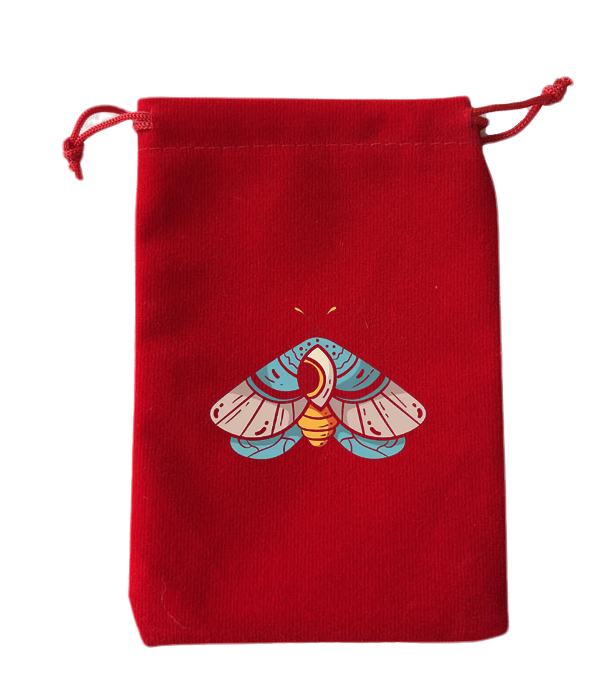 Bolsa roja para cartas del tarot - 05