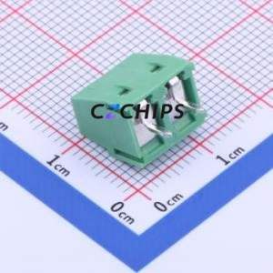 YC0220500000G Screw Terminal Block Through hole Component (THT),P=5.08mm Connector 1x2P 5.08mm Green Through Hole - Product Image 2