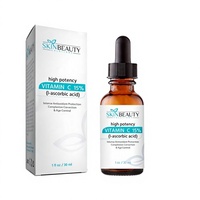 (1 Oz) Sérum Visage à la Vitamine C 15% Anti-oxydant Anti-âge Protection Solaire Acide L-Ascorbique Biologique Acide Hyaluronique Vegan