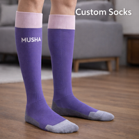 Chaussettes de sport de basketball classiques pour hommes, de haute qualité, standard, tricotées, antidérapantes, imprimées, avec maintien de la transpiration, pour l'automne