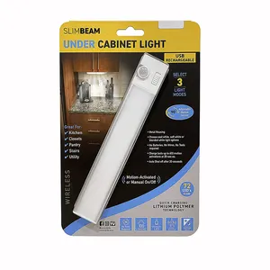 Đèn LED Cảm Biến Chuyển Động Sạc USB Brite Slim Beam Từ Dưới Ánh Sáng Tủ