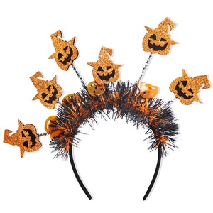 Diadema espeluznante para fiesta de Halloween <span class=keywords><strong>con</strong></span> diseño de araña peluda de calavera de calabaza para mujeres y niños, accesorios de disfraces y eventos temáticos - Product Image 1