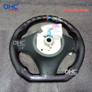 Volant en fibre de carbone véritable en stock local aux États-Unis pour <span class=keywords><strong>BMW</strong></span> E90 E92 E93 M3 328i 335i <span class=keywords><strong>135i</strong></span> manuel sans trous pour palettes de changement de vitesse OHC - Product Image 4