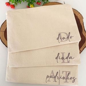 Sac Cosmétique Multifonctionnel en Coton Grande Taille, Vente en Gros Usine, Personnalisable, Écologique, Pochette Zippée Vierge en Toile pour Maquillage - Product Image 1