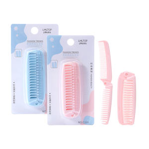 Lmltop Peigne à cheveux pliable portable en plastique, outil de coiffage double face pour les voyages et l'usage quotidien C164 - Product Image 3