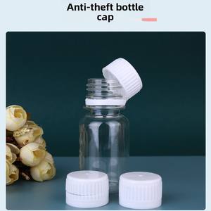 批发定制50-500毫升宠物小口透明塑料瓶带螺帽 - Product Image 3