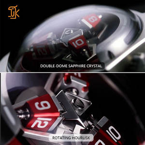 Montres Uniques à Heure Vagabonde Automatique Miyota 9039 Mouvement Mécanique de Luxe Hommes Personnalisables Logo Montre-Bracelet Fabricants OEM - Product Image 3