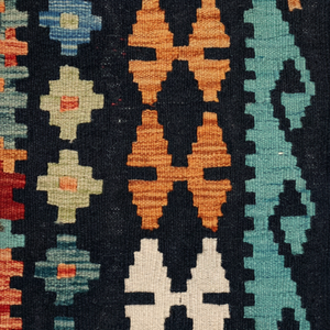 JEVON Tapis et ensembles de laine à tissage plat abstraite moderne Kilim Dhurrie - Product Image 1