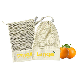 Sacchetti in Rete di Cotone Ecologico, Buste Riutilizzabili con Cordoncino per Frutta, Verdura e Spesa - Product Image 5