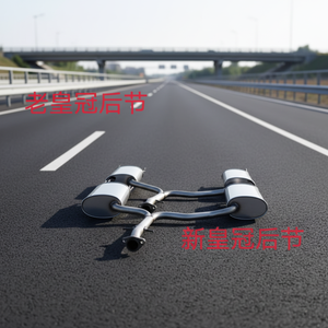 Silenciador de Escape de Acero Inoxidable para Crown 2.5L 3.0L 2006-2016 Mark X, Puntas de Escape Traseras Dobles, 1.5mm de Grosor, Acabado Liso - Product Image 1