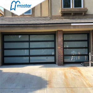 Paneles de vidrio templado esmerilado contemporáneo, puertas de garaje de aluminio y vidrio aislado con Control remoto, venta al por mayor - Product Image 5