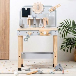Banc d'outils en bois pour tout-petits, jouet STEM d'imitation, ensemble de construction sûr pour enfants - Product Image 5