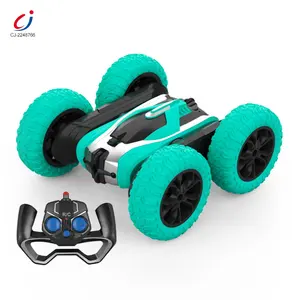 Chengji mobil mainan remote control 4wd 360g, mobil mainan stunt rc dua sisi putar 2.4 derajat untuk anak-anak