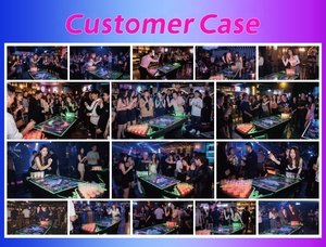 Machine de lancer de beer pong professionnelle HEROVR en acier inoxydable avec lumières LED et conception modulaire pour bars - Product Image 5