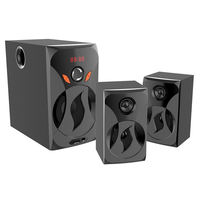 Altavoz Subwoofer de 50W con USB, Radio FM, Bluetooth, Altavoz para Computadora 2.1, Sistema de Cine en Casa