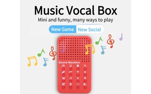 Machine à effets sonores pour farces, gadgets électroniques pour enfants et adultes, boîte à sons effrayants en plastique rouge pour jeux amusants - Product Image 5