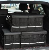 Organisateur de coffre de voiture portable imperméable avec couvercle pour boîte de chargement de voiture pour SUV camionnette