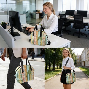 Hawaiian Puakenikeni <b>Lei</b> Design Insulated Lunch Bag with Adjustable Strap Custom Cooler Tote Bags for Work School Picnic Travel - Product Image 6