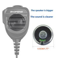 Expédition rapide, microphone portable étanche Baofeng 780 avec directivité omnidirectionnelle pour talkie-walkie, radio bidirectionnelle