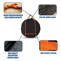 Housse de roue de secours robuste en tissu Oxford imperméable pour camping-car, caravane, remorque - Rangement extérieur durable, léger, pliable et portable