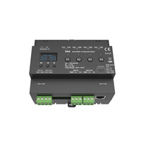 DH4 Commutateur 4 canaux 100-240VAC 4CH * 16A Unité de relais Dali Dimmer et contrôleur DMX512 pour le contrôle de l'éclairage LED