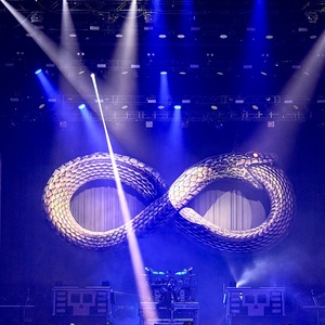 Maßgefertigte Rock-and-Roll Aufblasbare Bühnendekoration Riesiger Metallhaut-Aufblasbarer <span class=keywords><strong>Python</strong></span> für Five Finger Death Punch Afterlife Tour - Product Image 6