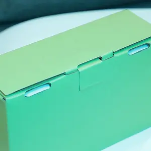 パーソナライズされたエメラルドグリーン印刷カスタマイズされたロゴサンプル利用可能なスキンケア用メーラーボックス