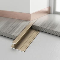 Profilé d'angle décoratif moderne spécial pour panneaux de sol, carrelage et moulures en aluminium pour hôtels et escaliers