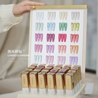 ZRKGEL Ladai – Kit de vernis à ongles gel scintillant effet diamant 24 couleurs, sans TPO ni HEMA, séchage UV/LED, pour salon et vente en gros