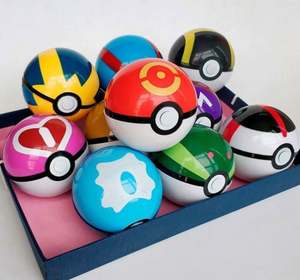 Vente en Gros Capsule Jouets <span class=keywords><strong>5</strong></span> cm Plastique Poke-mon Ball Avec Dessin Animé Poke-mon Figure Jouet À L'intérieur - Product Image 2
