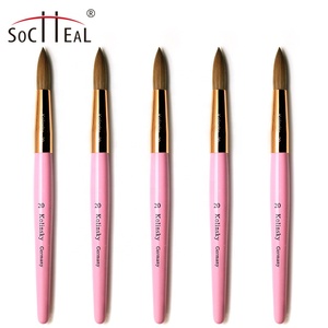 <span class=keywords><strong>Pinceau</strong></span> à ongles professionnel de haute qualité à tête ronde avec manche en bois, logo personnalisé, 100% Kolinsky pour <span class=keywords><strong>poudre</strong></span> acrylique, idéal pour les salons de manucure. - Product Image 5