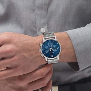 Reloj Analógico de Cuarzo Multifuncional para Hombre, Aleación de Acero Inoxidable, Correa de 22 mm, Esfera de 44 mm, Estilo Deportivo - Product Image 4